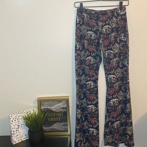 Large Printed Flare Pants